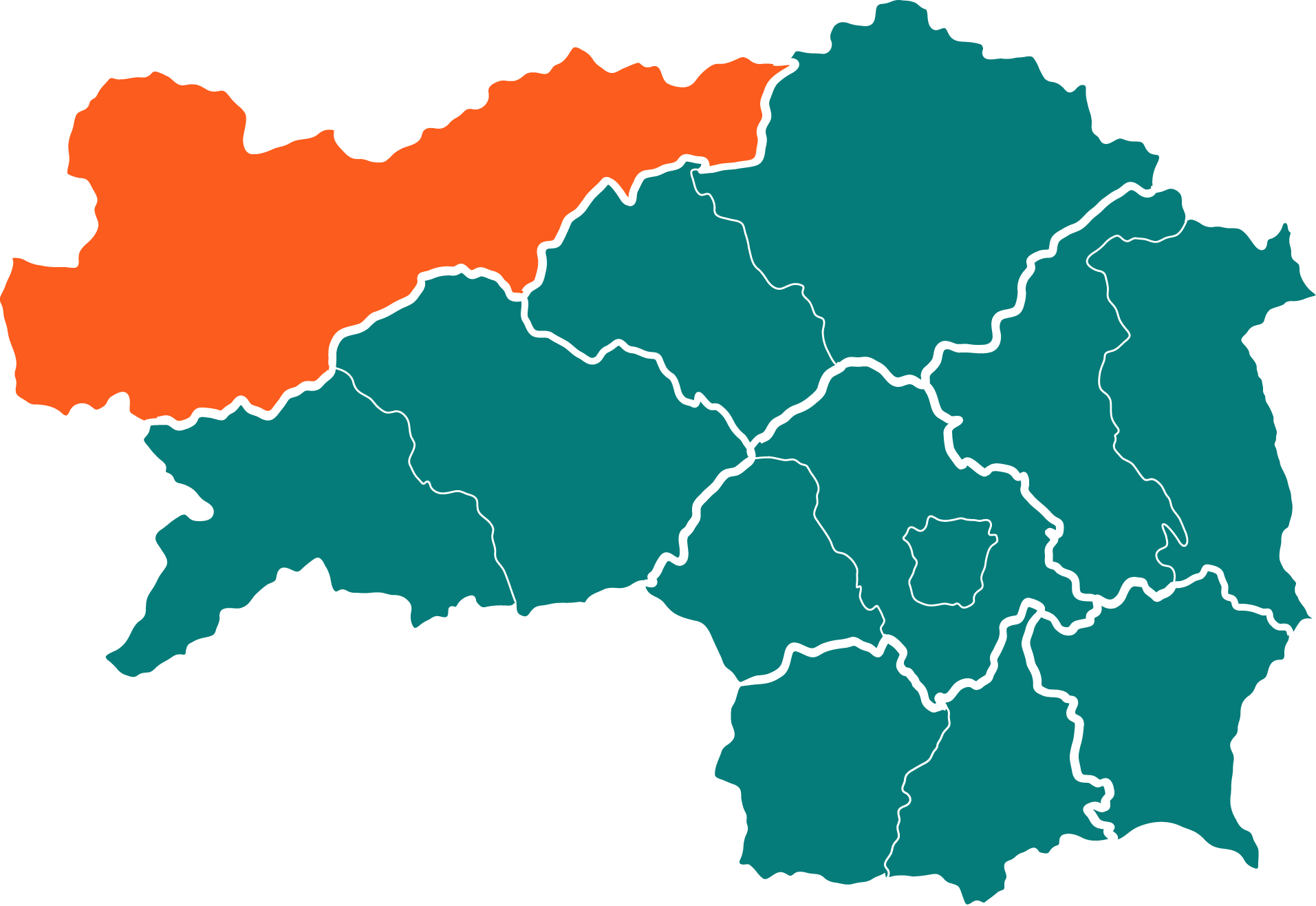 Grafik Regionen Makiert Liezen