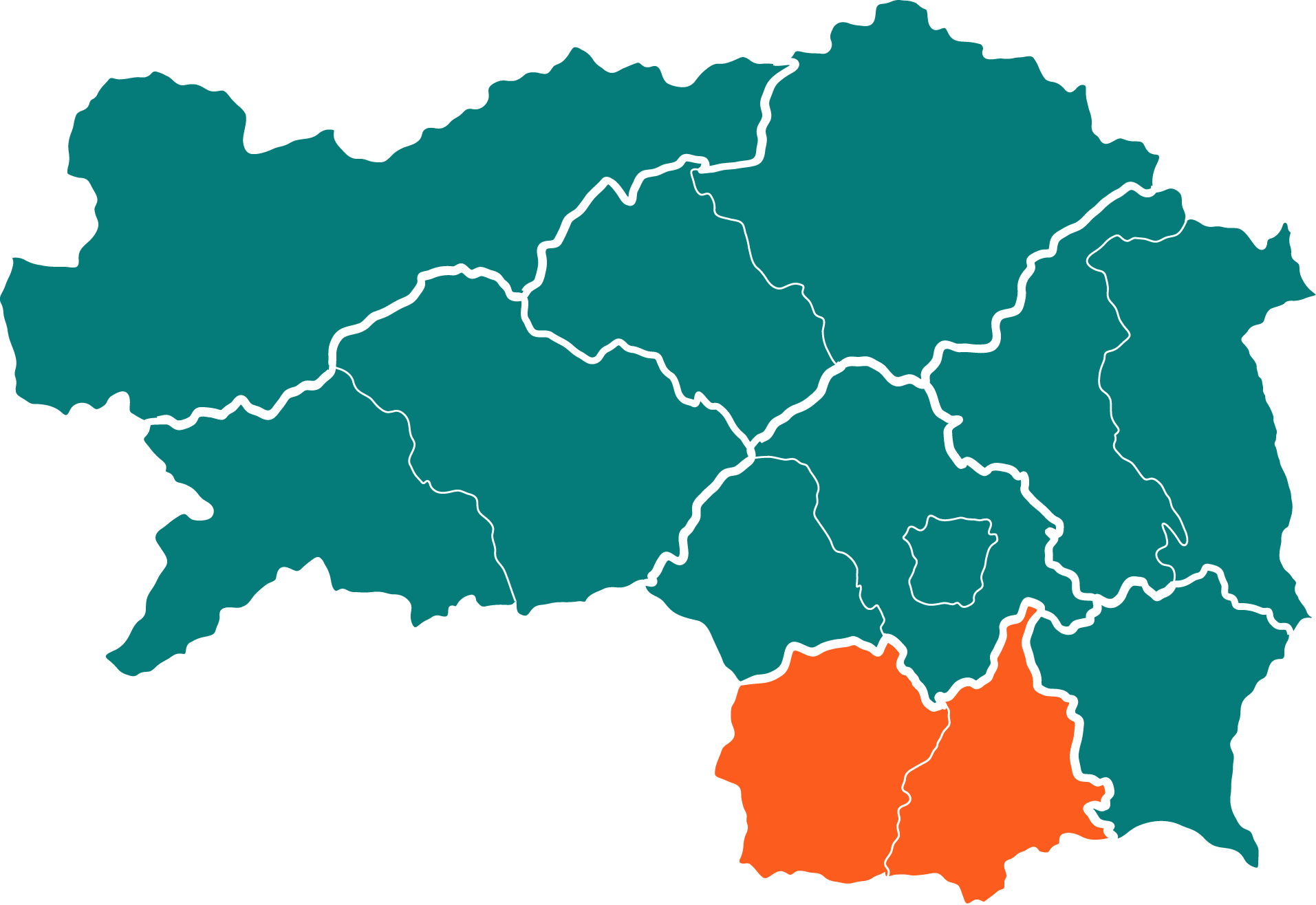 Grafik Regionen Makiert Südweststeiermark
